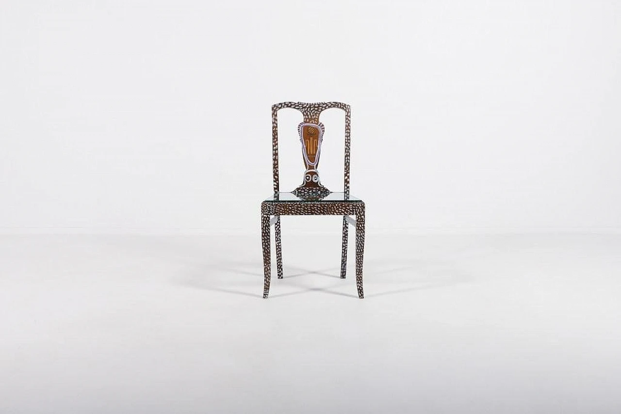 Sculptural glass chair by Ulrica Hydman-Vallien, late 20th century 2