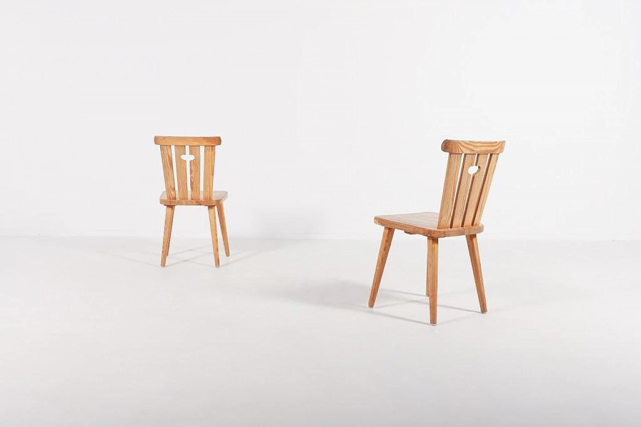 Modern Swedish Pine Dining Set, 1960s, Set of 7 13