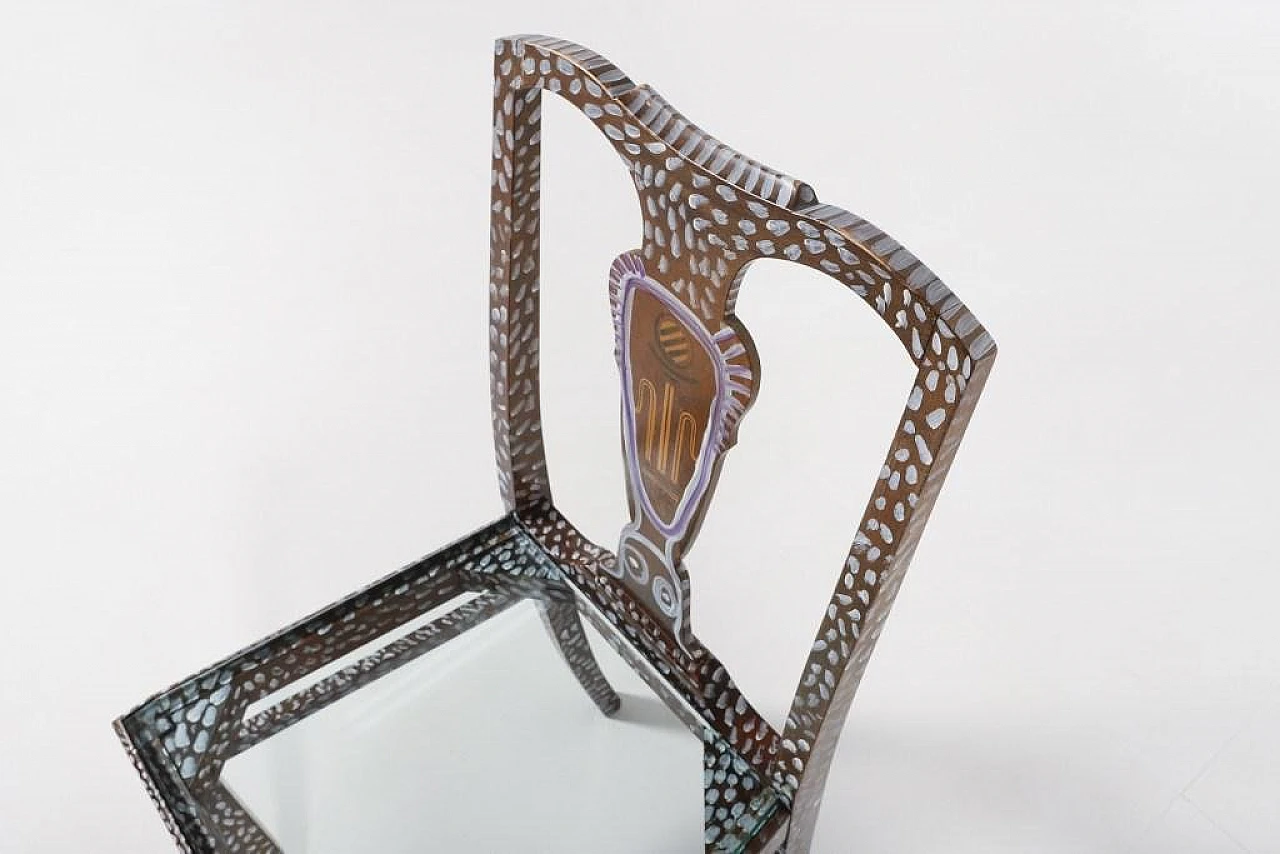 Sculptural glass chair by Ulrica Hydman-Vallien, late 20th century 11