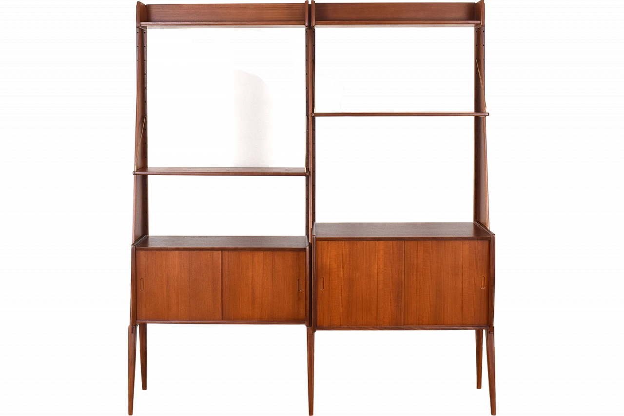 Panto teak wall unit by E. Raknes & Sønner Møbelfabrikk A/S, 1970s 14