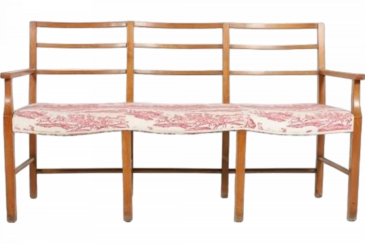 Danish Modern Bench, 1940s 16