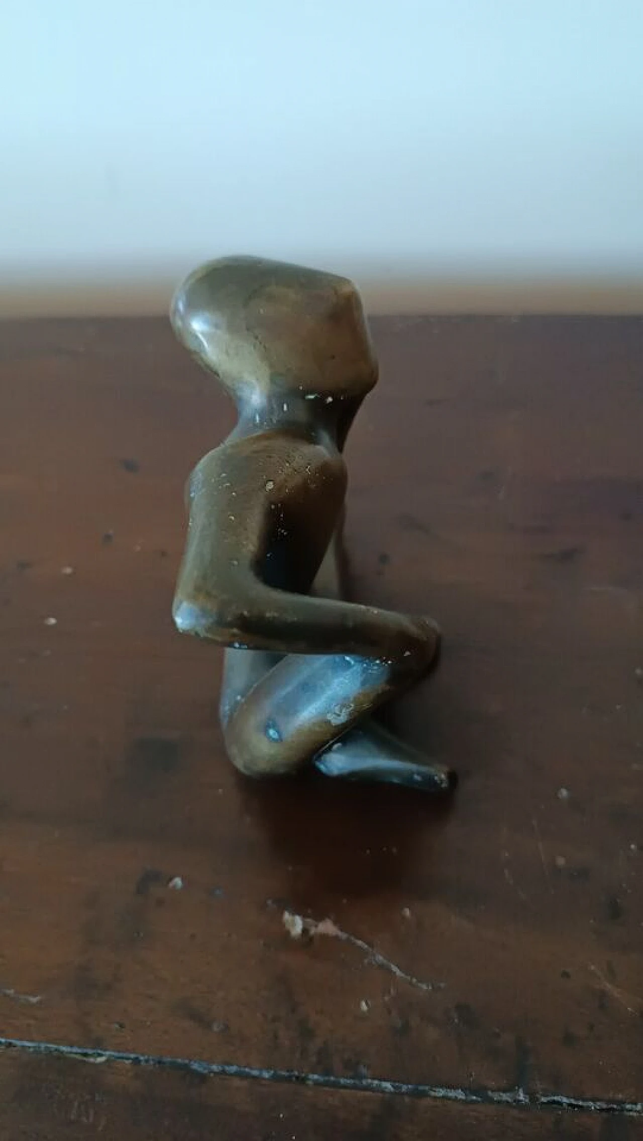 The dreamer, abstract lost wax bronze sculpture 12