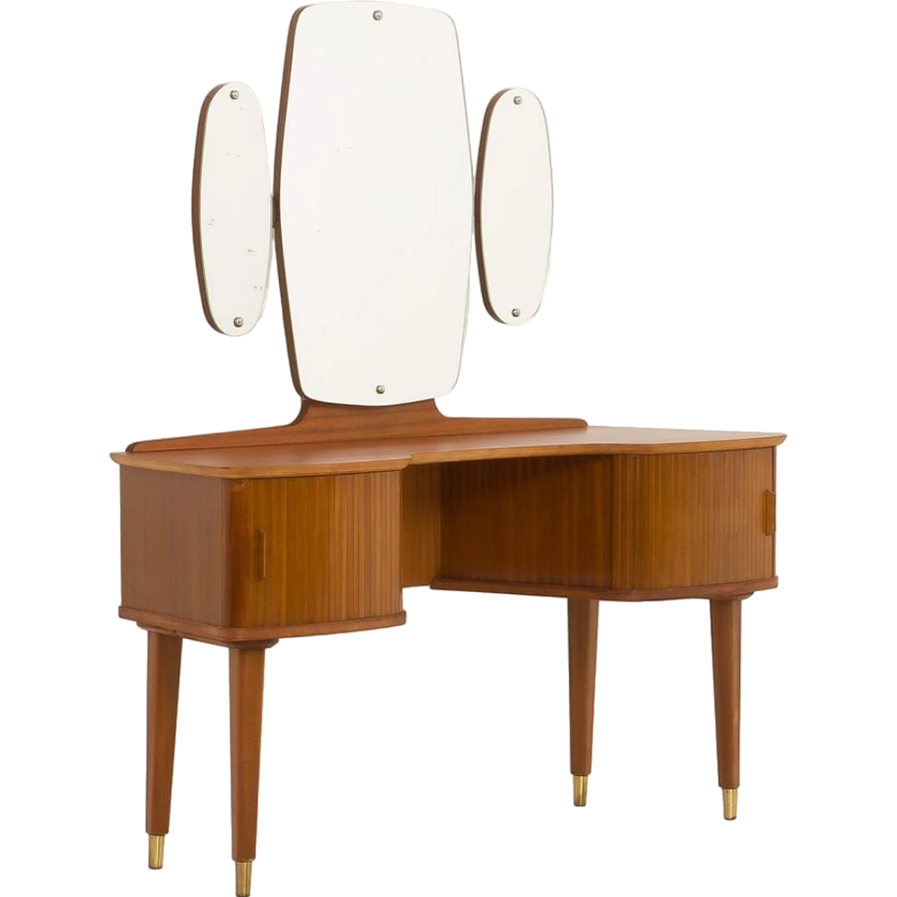 Teak dressing table with mirror by Viken Møbelfabrikk, 1950s 21