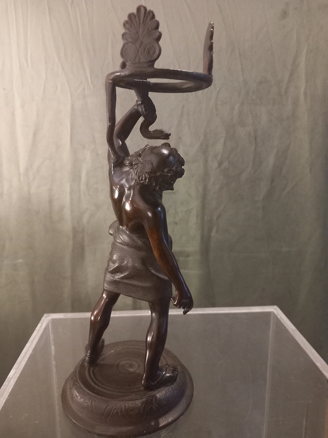 Scultura in bronzo raffigurante Sileno, anni '40 6