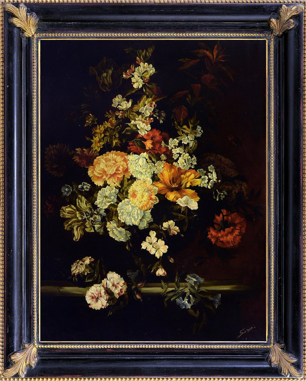 Roberto Suraci, Floral Still Life, oil on canvas, 2000s 1