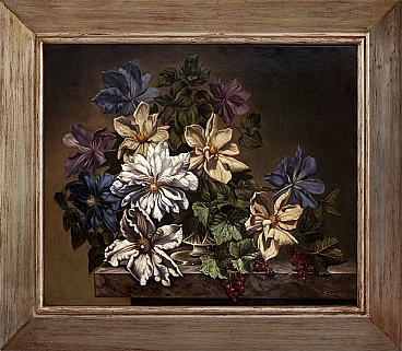 Roberto Suraci, Floral still life, oil on canvas, 2006