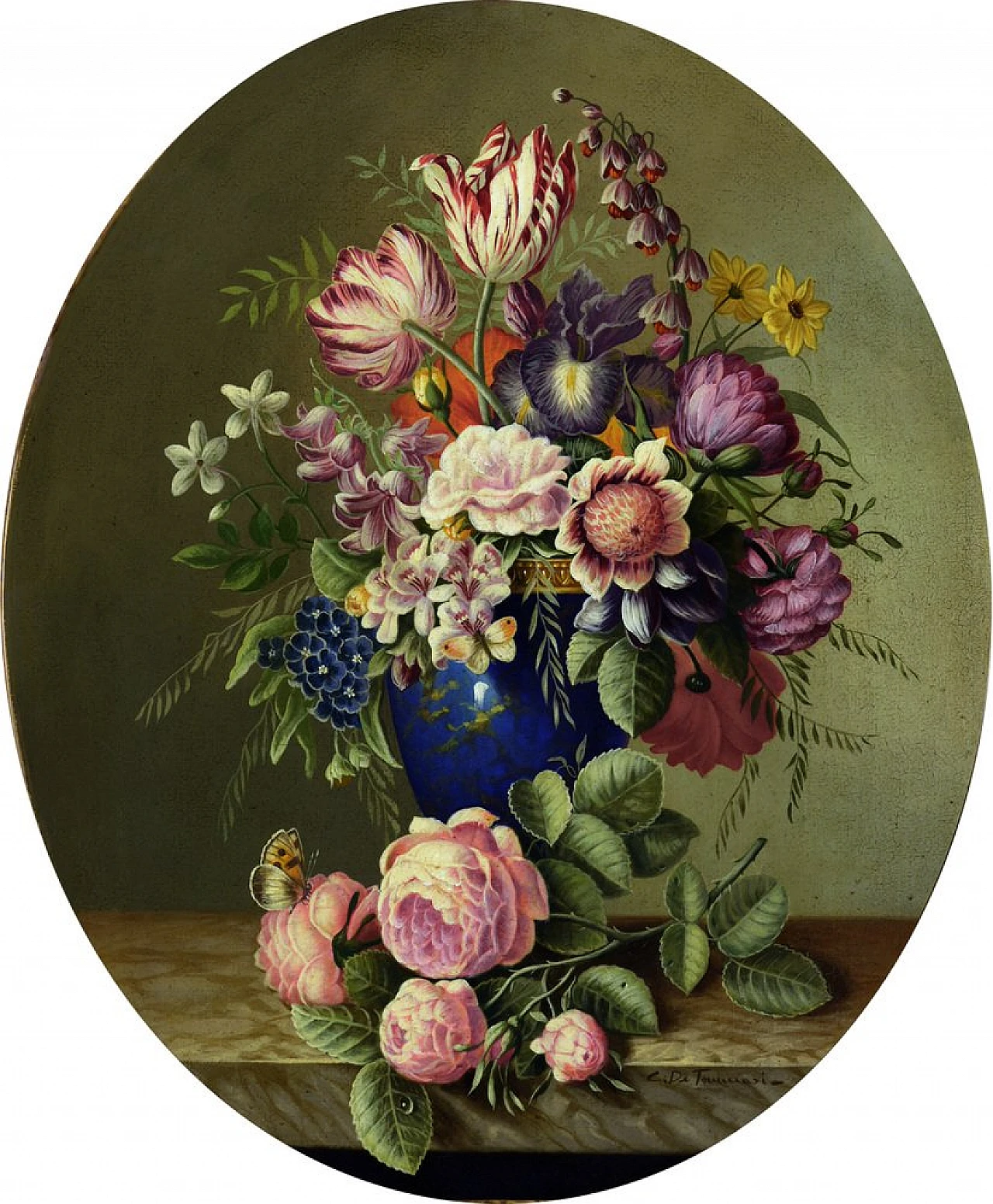 Carlo De Tommasi, Flowers, oil on canvas, 2017 2