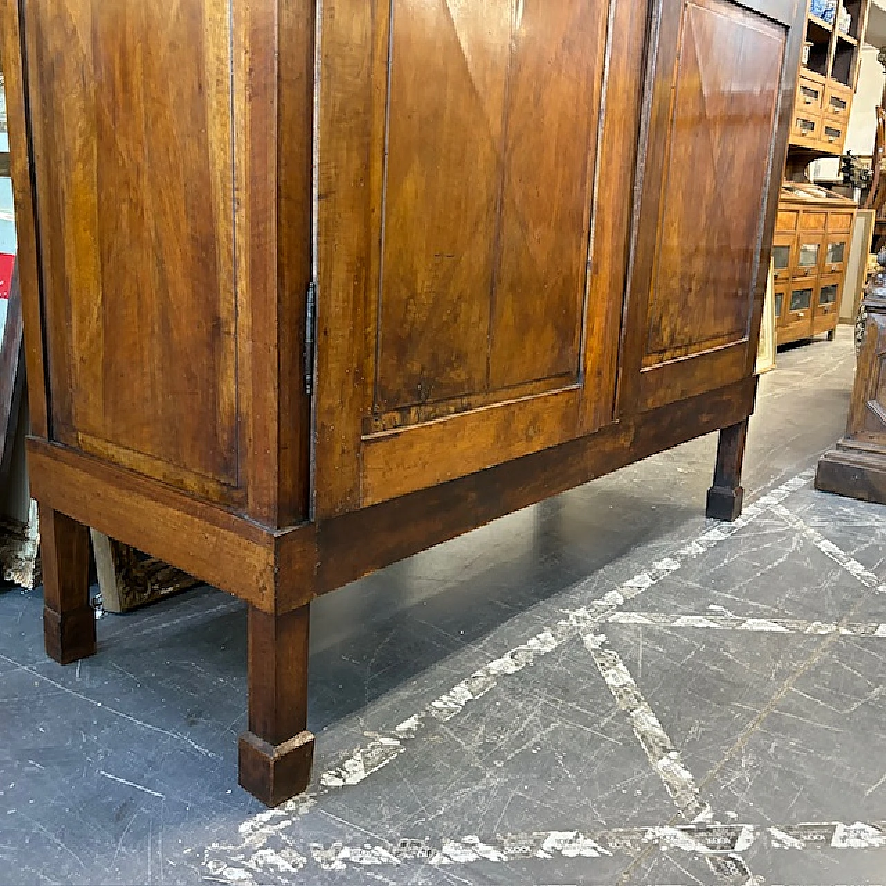 Walnut cupboard with diamond doors, 1810 7