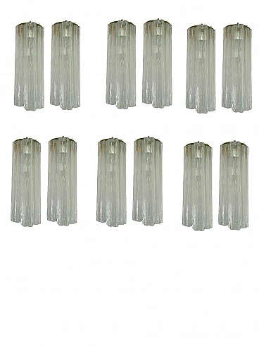 12 Tronchi Murano glass wall sconce, 1970s