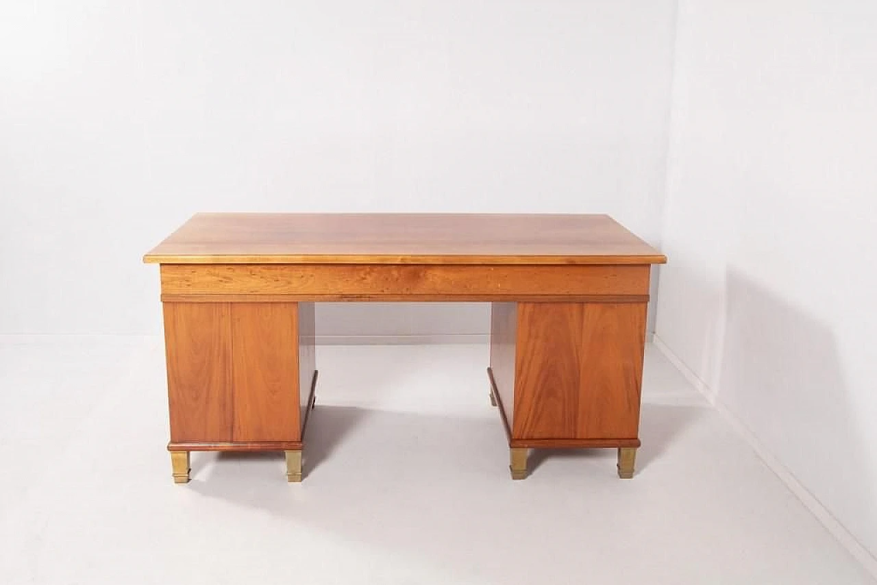 Monumental Danish Modern Executive Desk, 1950s 1