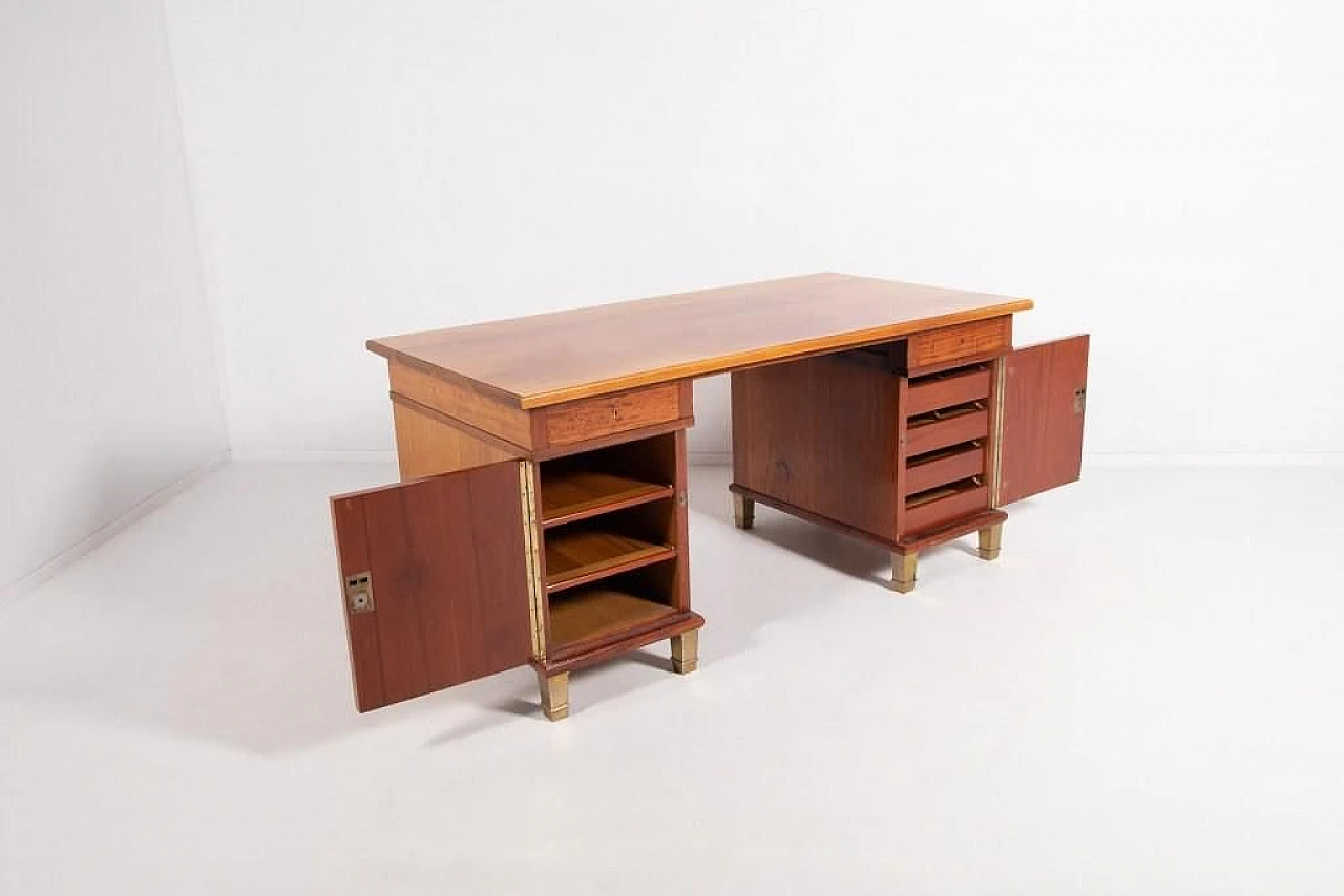 Monumental Danish Modern Executive Desk, 1950s 3