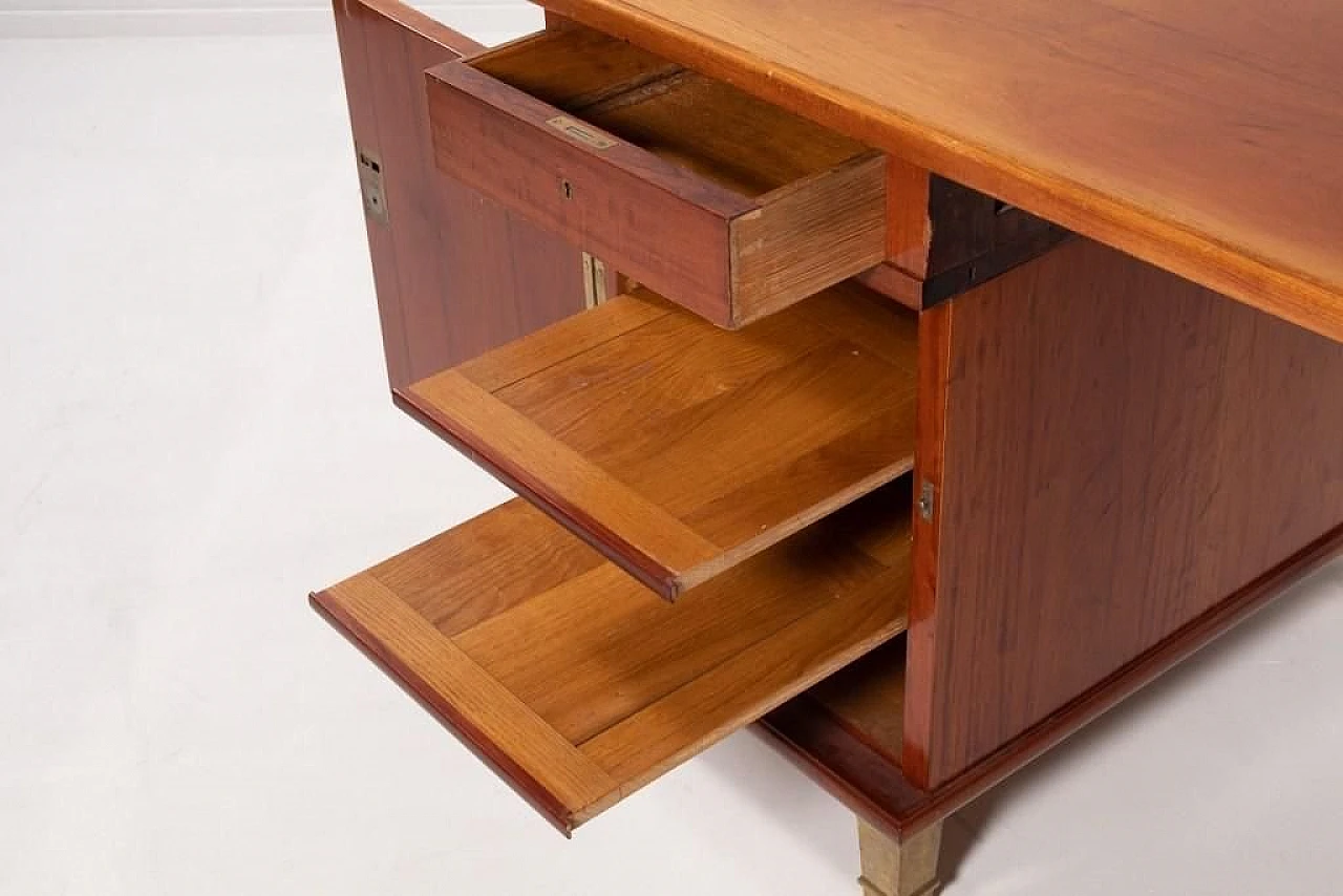 Monumental Danish Modern Executive Desk, 1950s 5