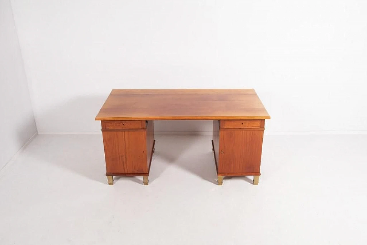 Monumental Danish Modern Executive Desk, 1950s 10