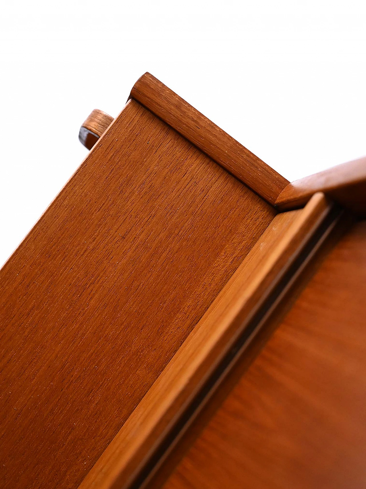 Teak sideboard with curved wooden handles by Bodafors, 1960s 8