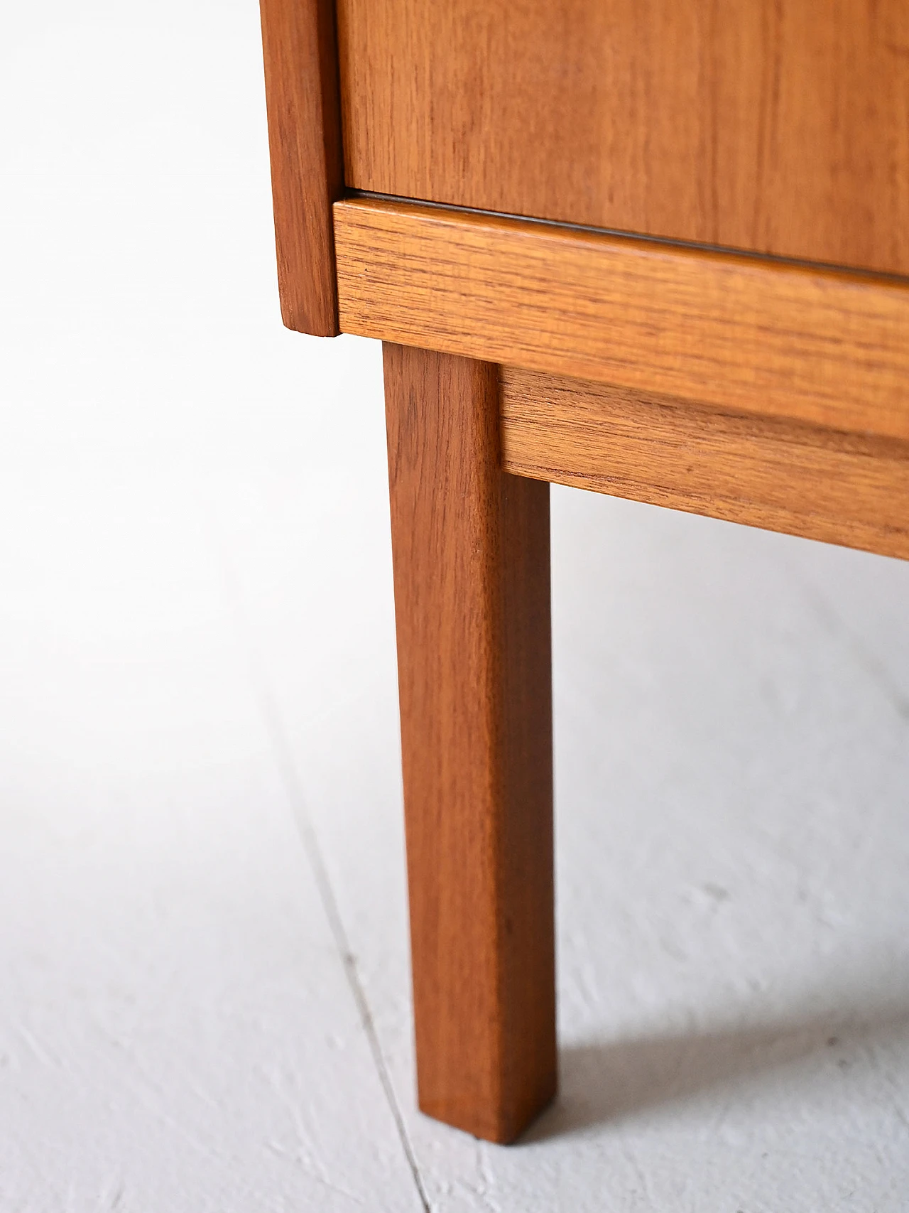 Teak sideboard with curved wooden handles by Bodafors, 1960s 11