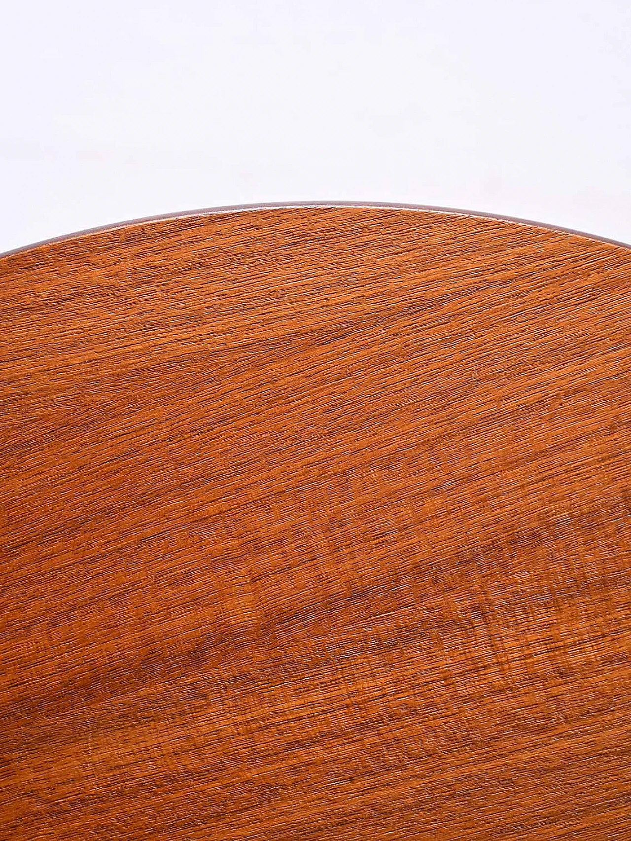 Round coffee table with teak top and birch legs, 1960s 4