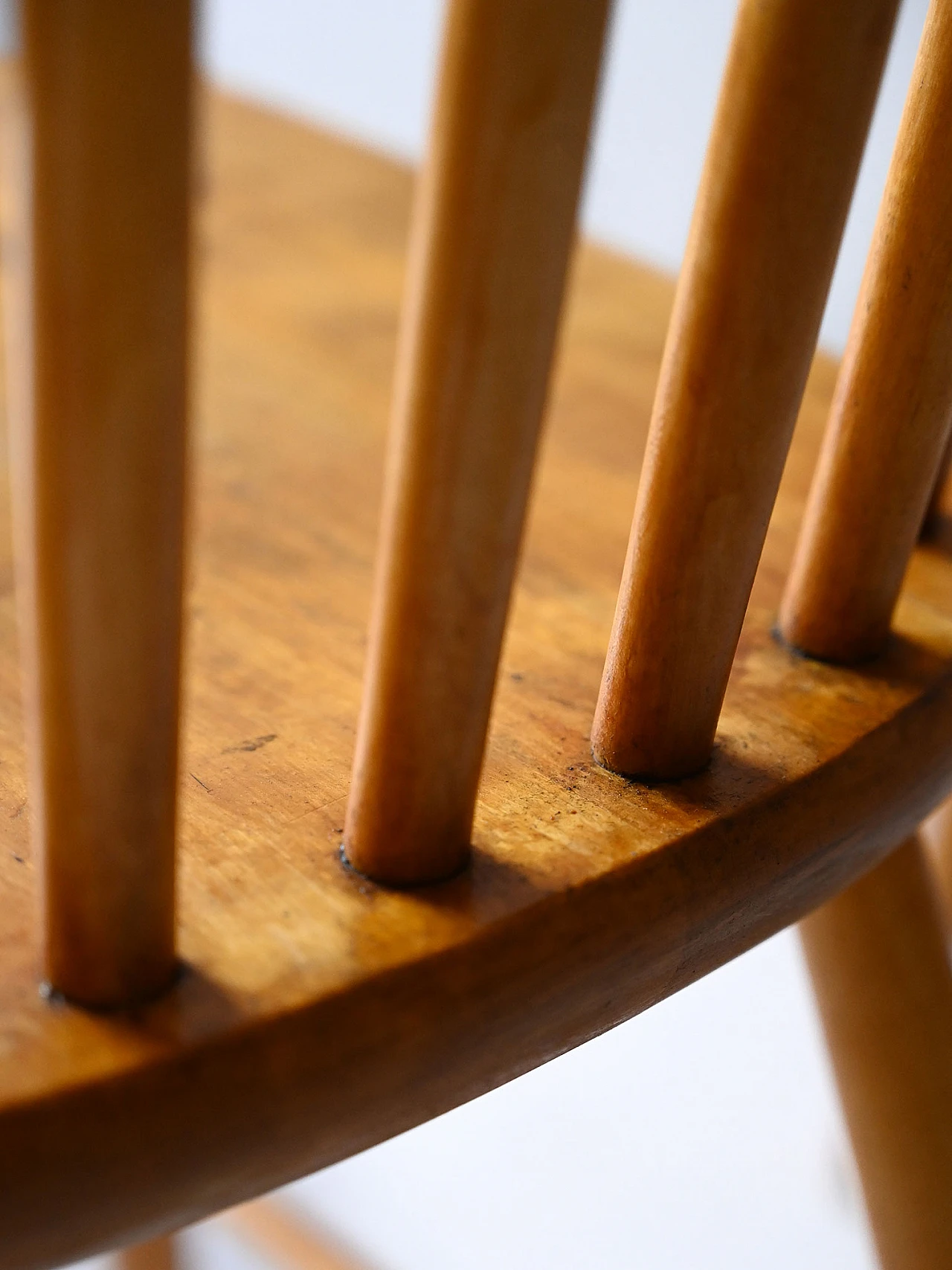 4 Scandinavian beech chairs, 1960s 3