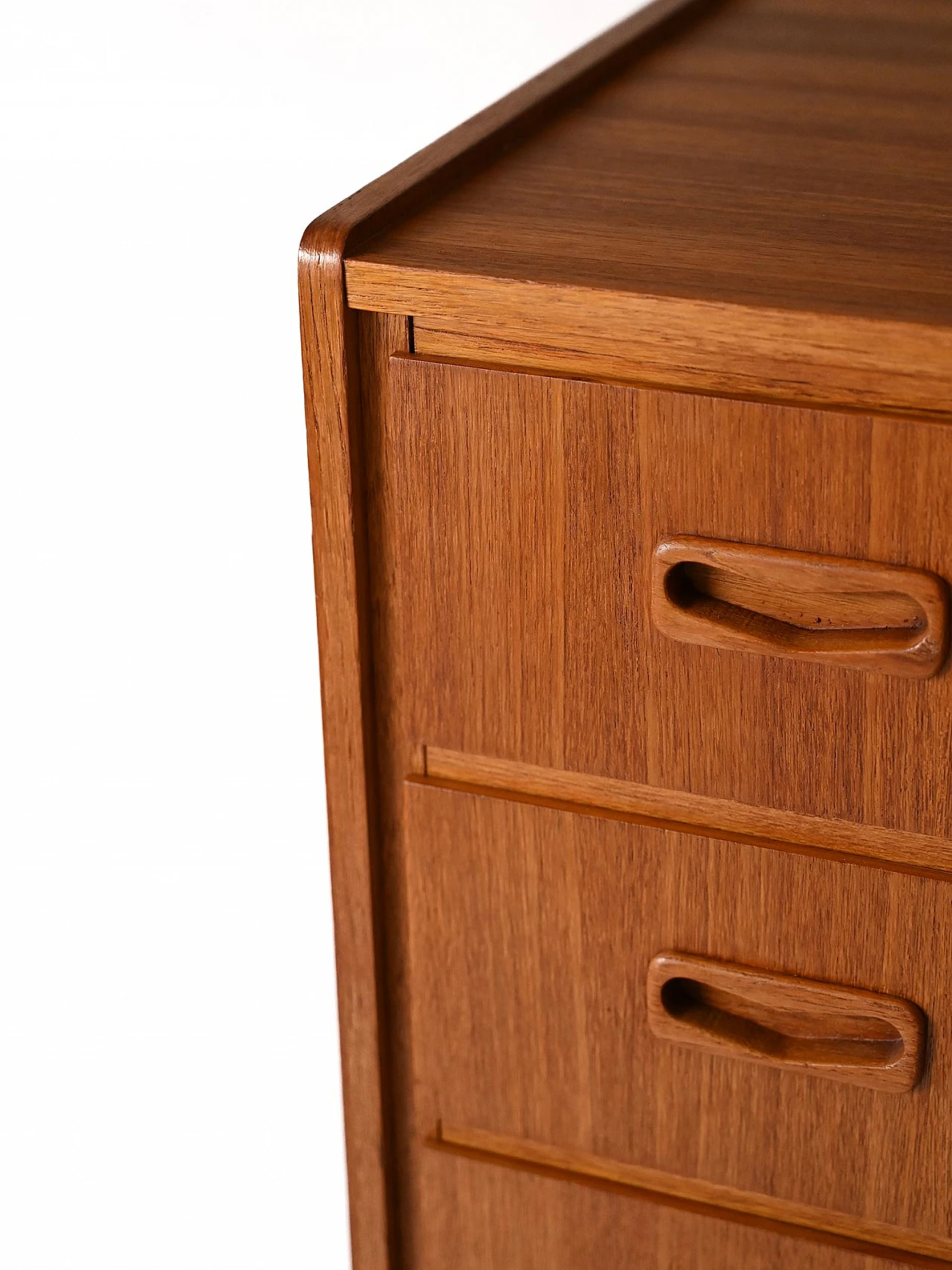 Scandinavian teak six-drawer dresser, 1960s 8