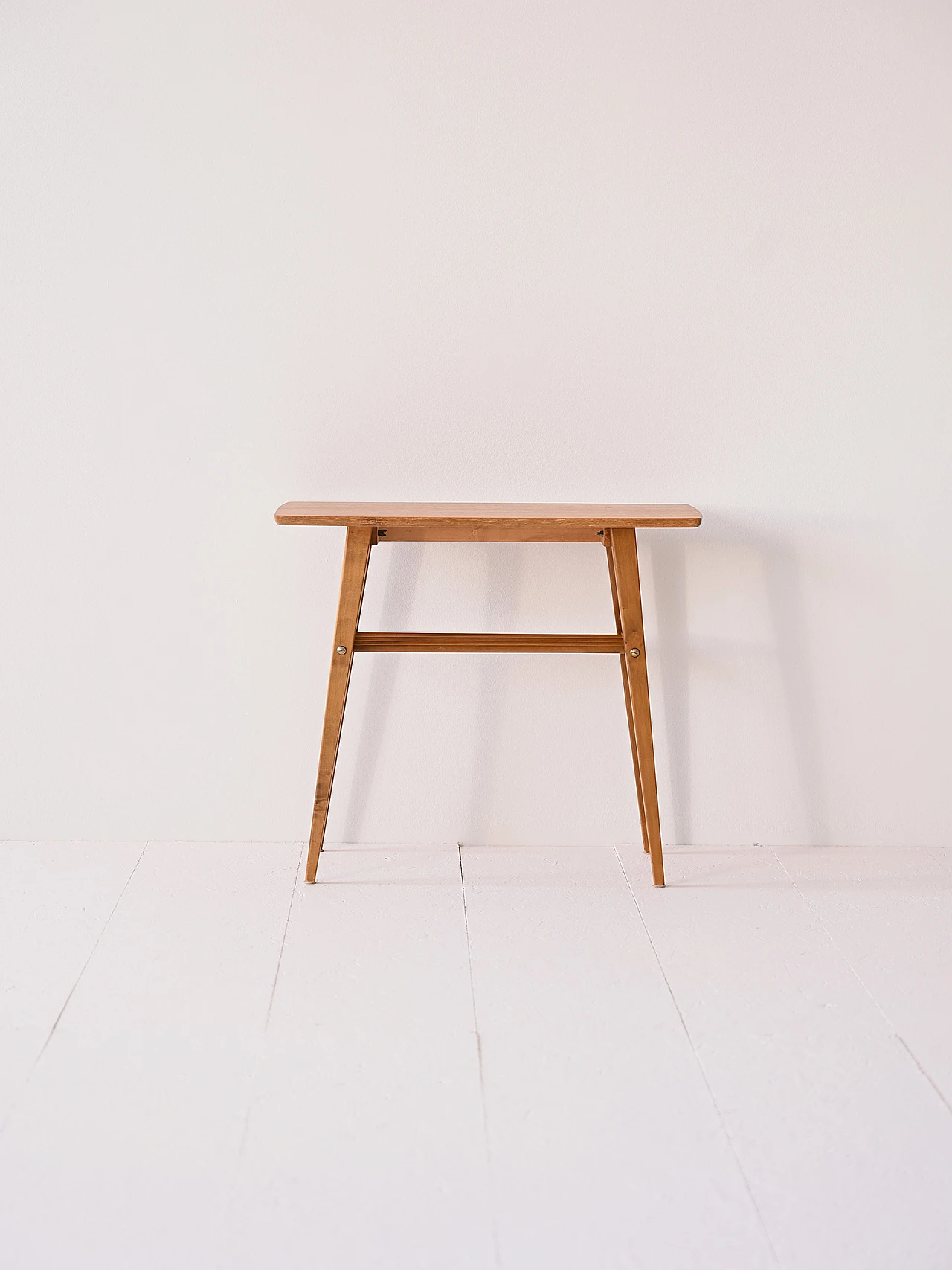 Scandinavian coffee table with teak top and birch legs, 1960s 2