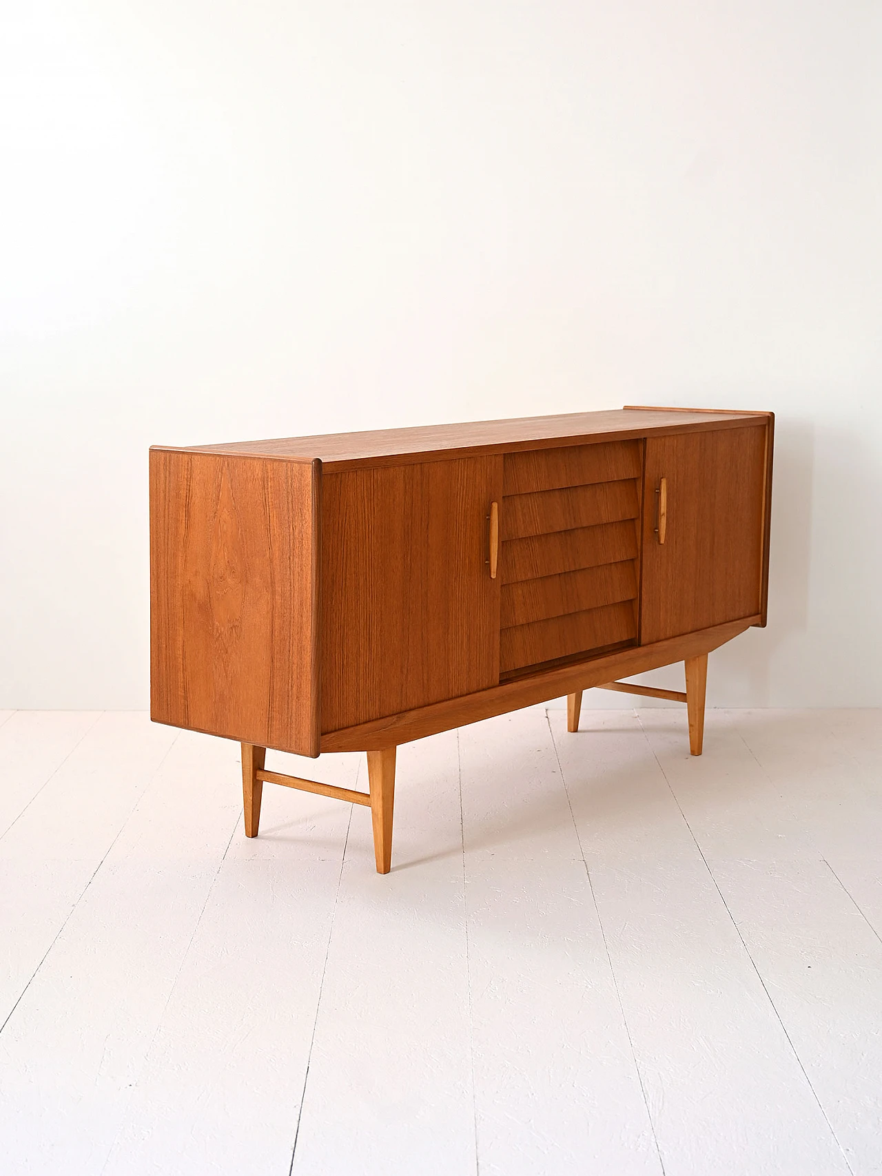 Scandinavian sideboard with central drawers, 1960s 6