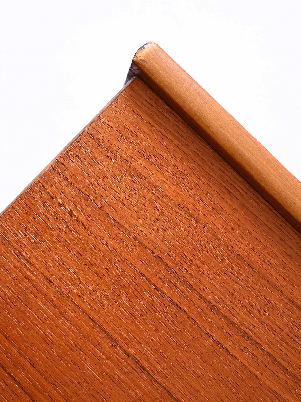 Teak bedside table with conical legs, 1960s 5