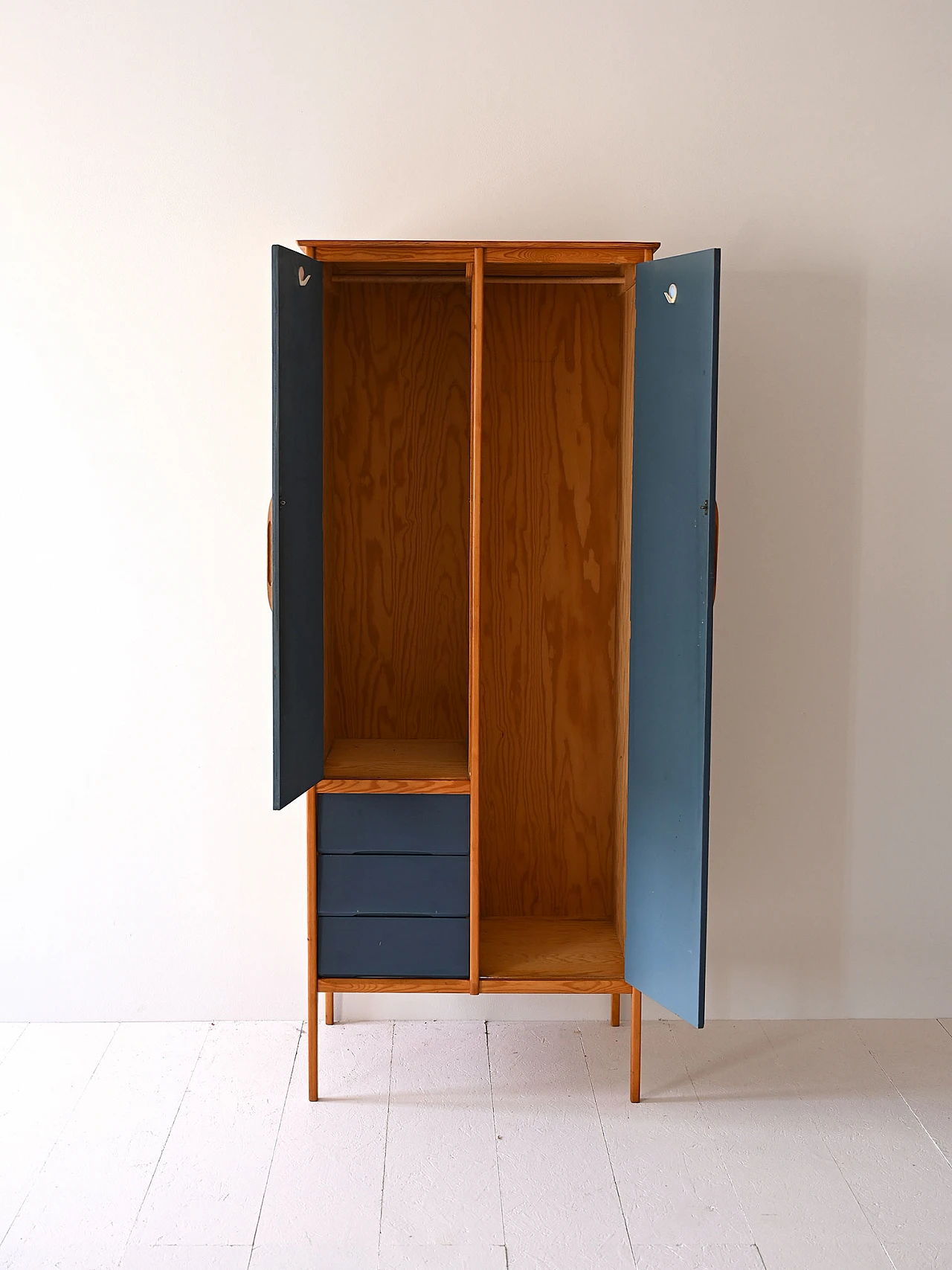 Scandinavian oak wardrobe, 1960s 2