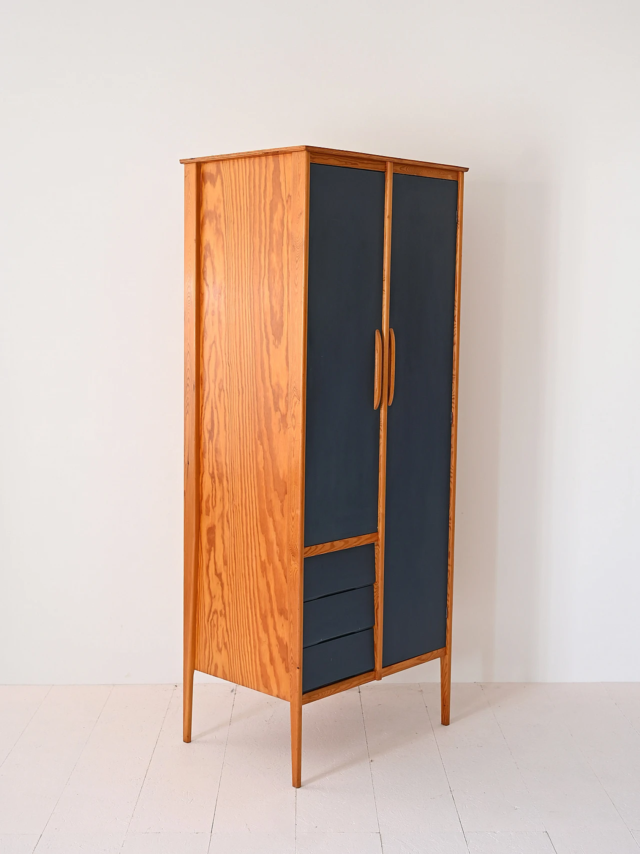 Scandinavian oak wardrobe, 1960s 3