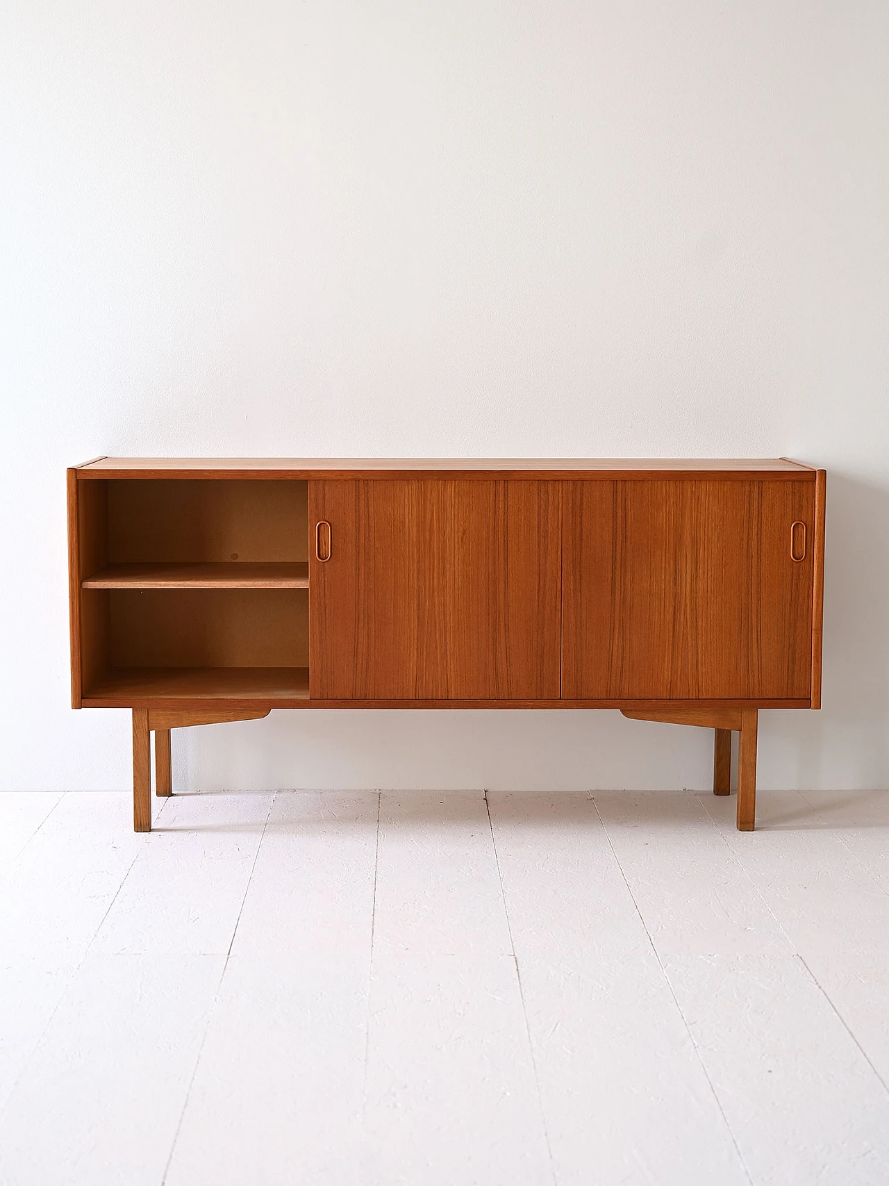 Swedish sideboard with drawers and sliding doors, 1970s 3