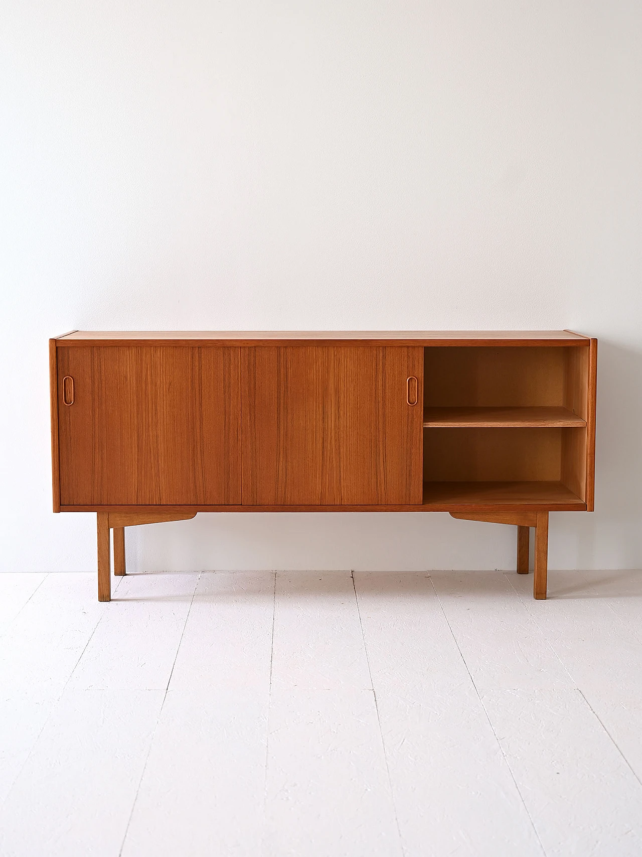 Swedish sideboard with drawers and sliding doors, 1970s 4