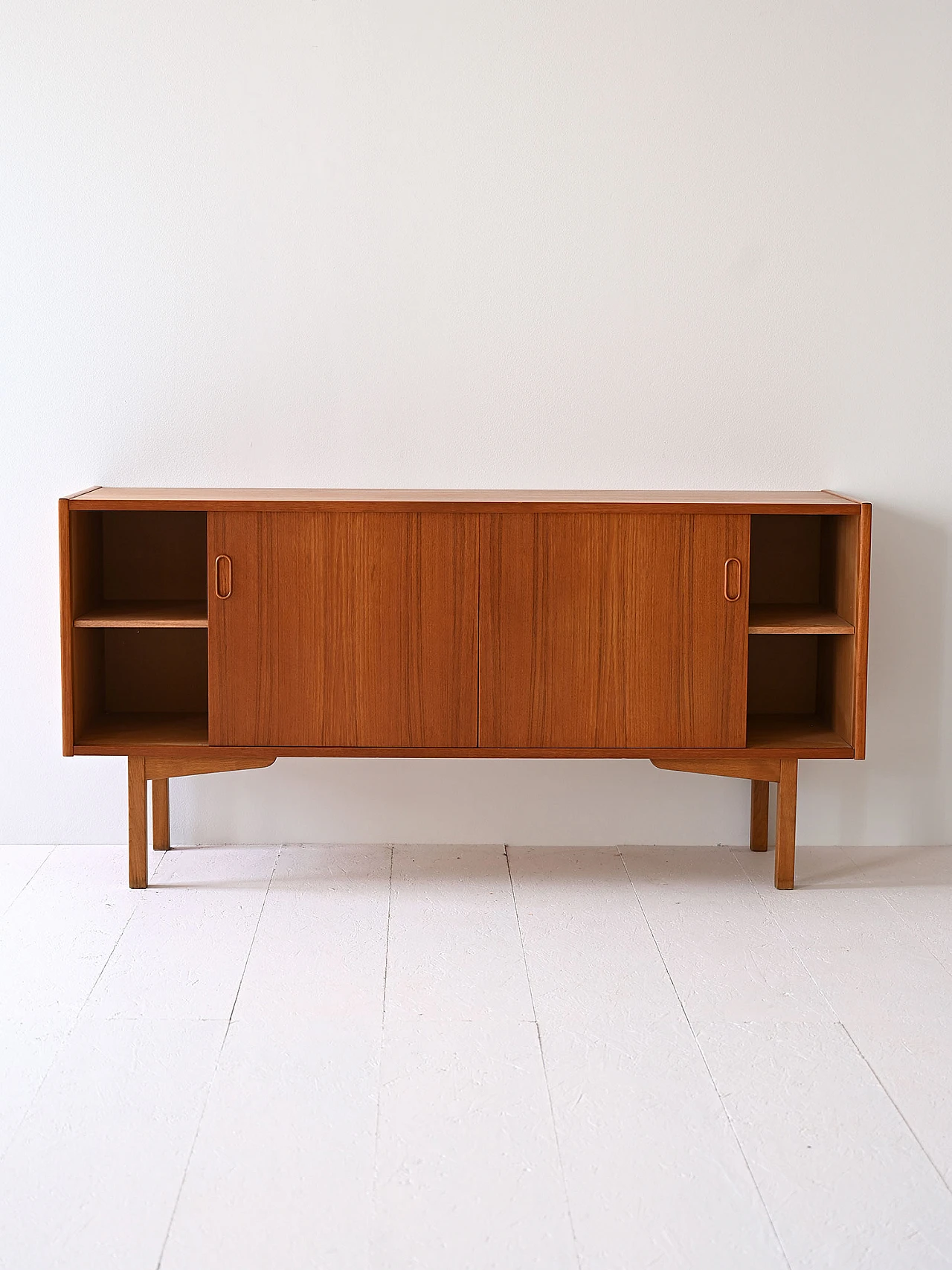 Swedish sideboard with drawers and sliding doors, 1970s 5