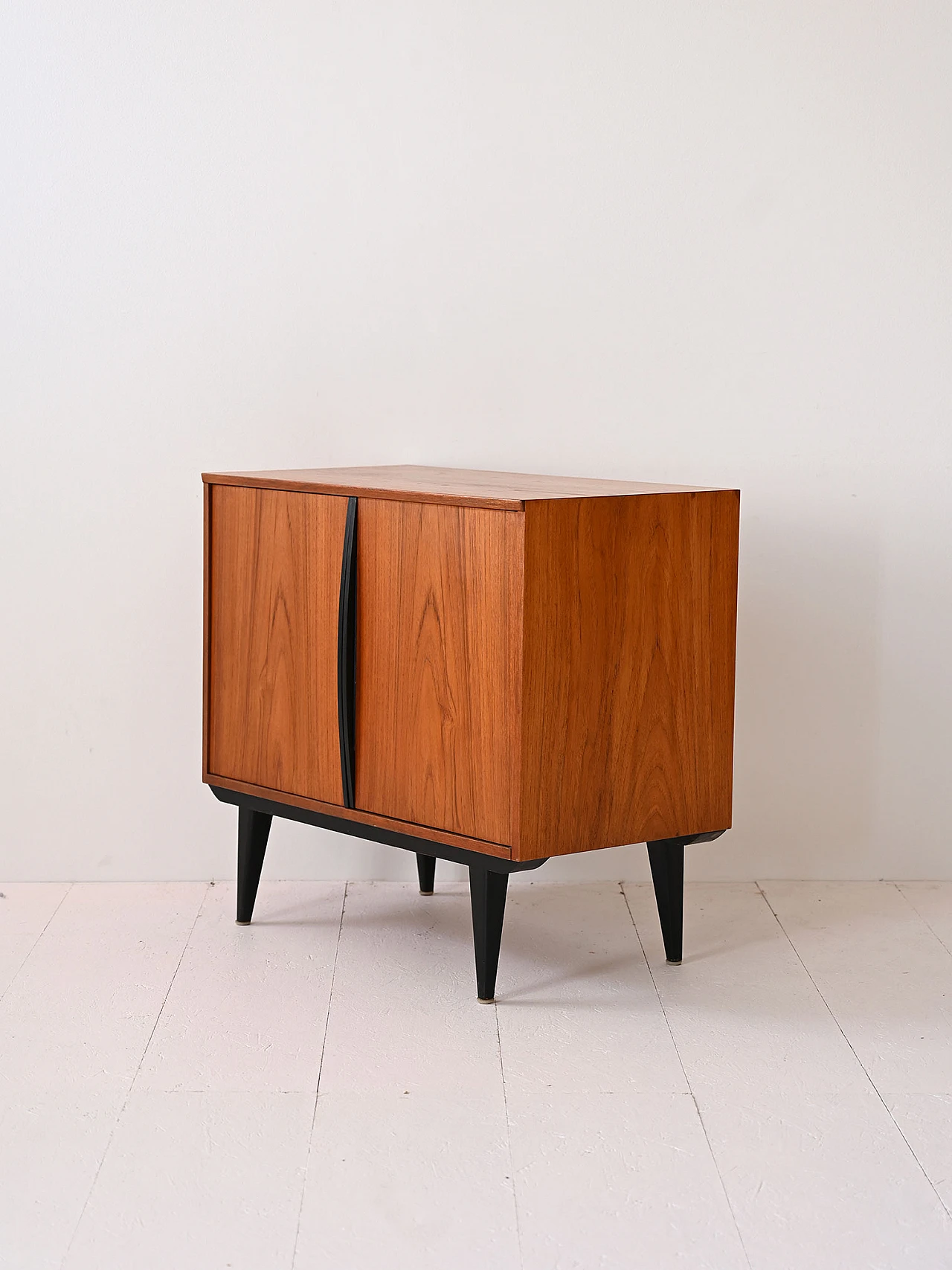 Teak cabinet with black details, 1960s 5