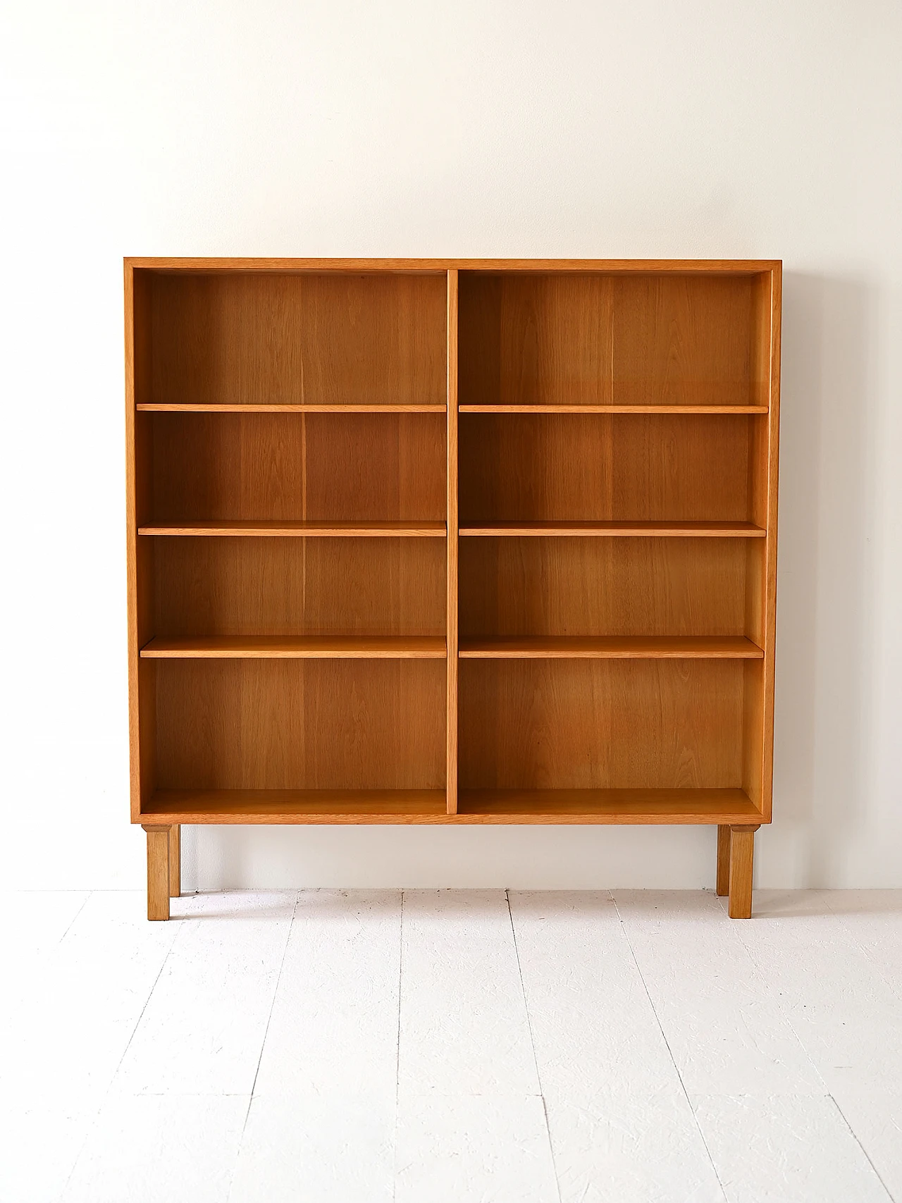 Scandinavian oak bookcase, 1960s 2