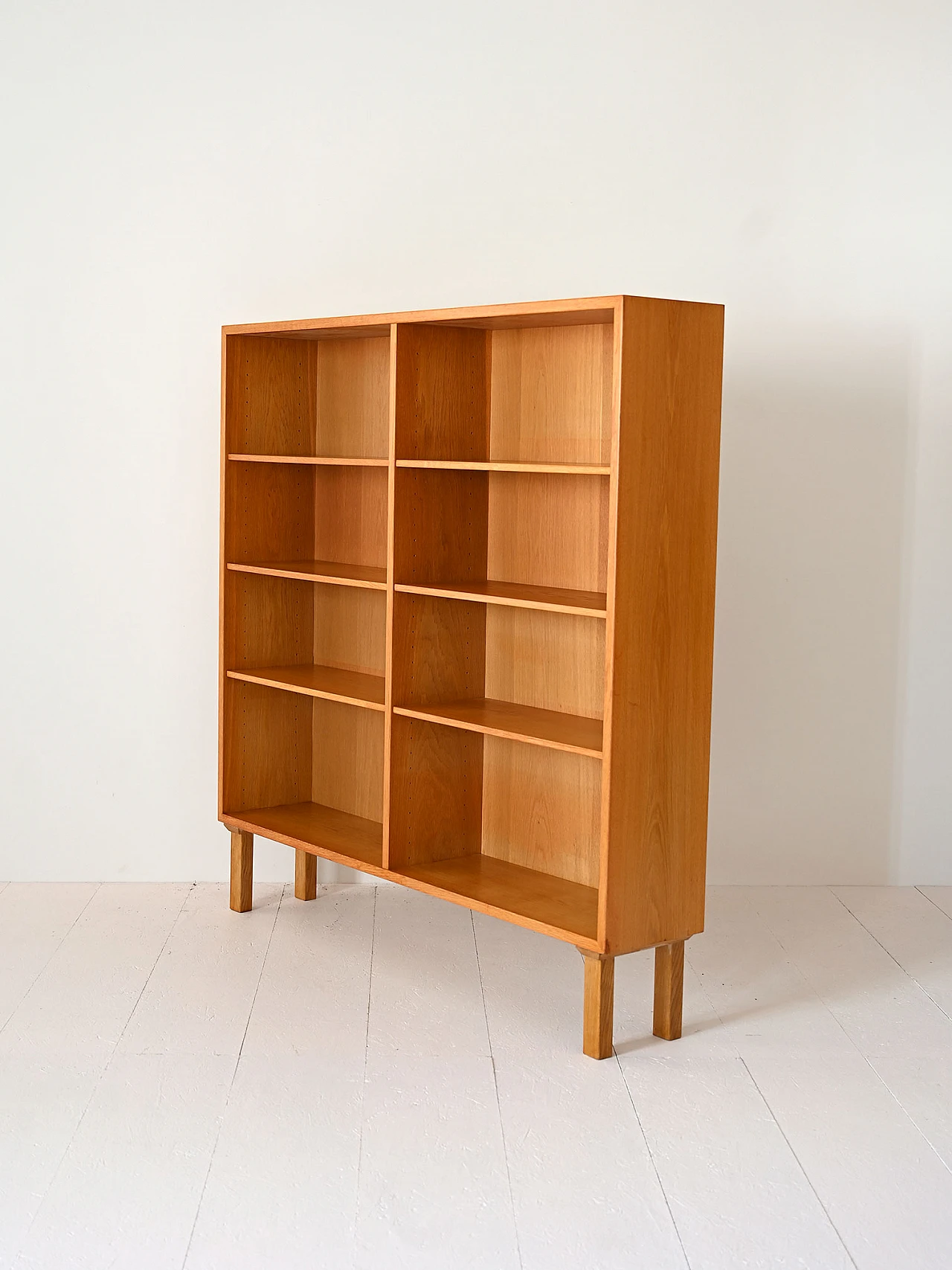 Scandinavian oak bookcase, 1960s 4