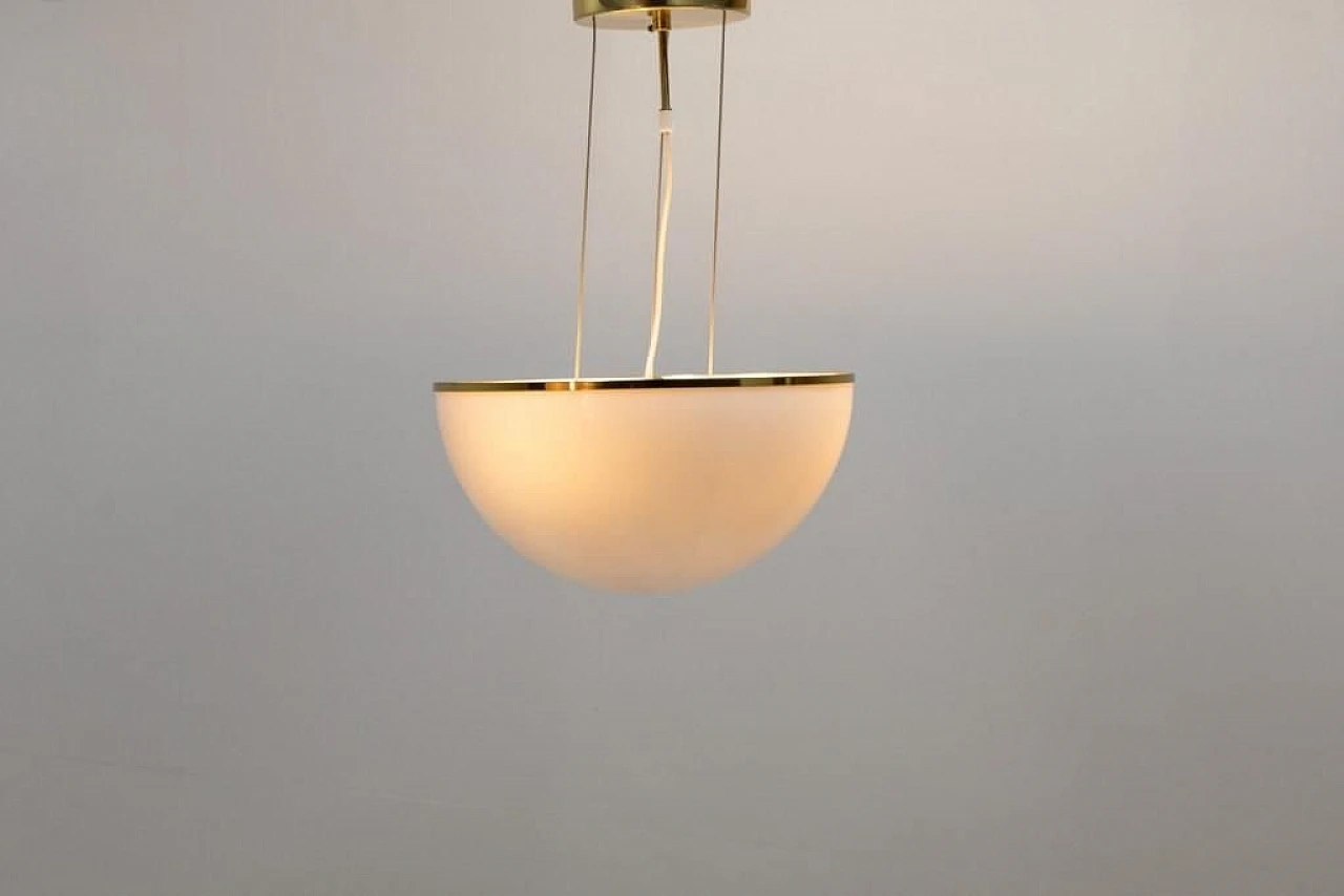 Swedish ceiling lamp in brass and plastic, 2000s 3