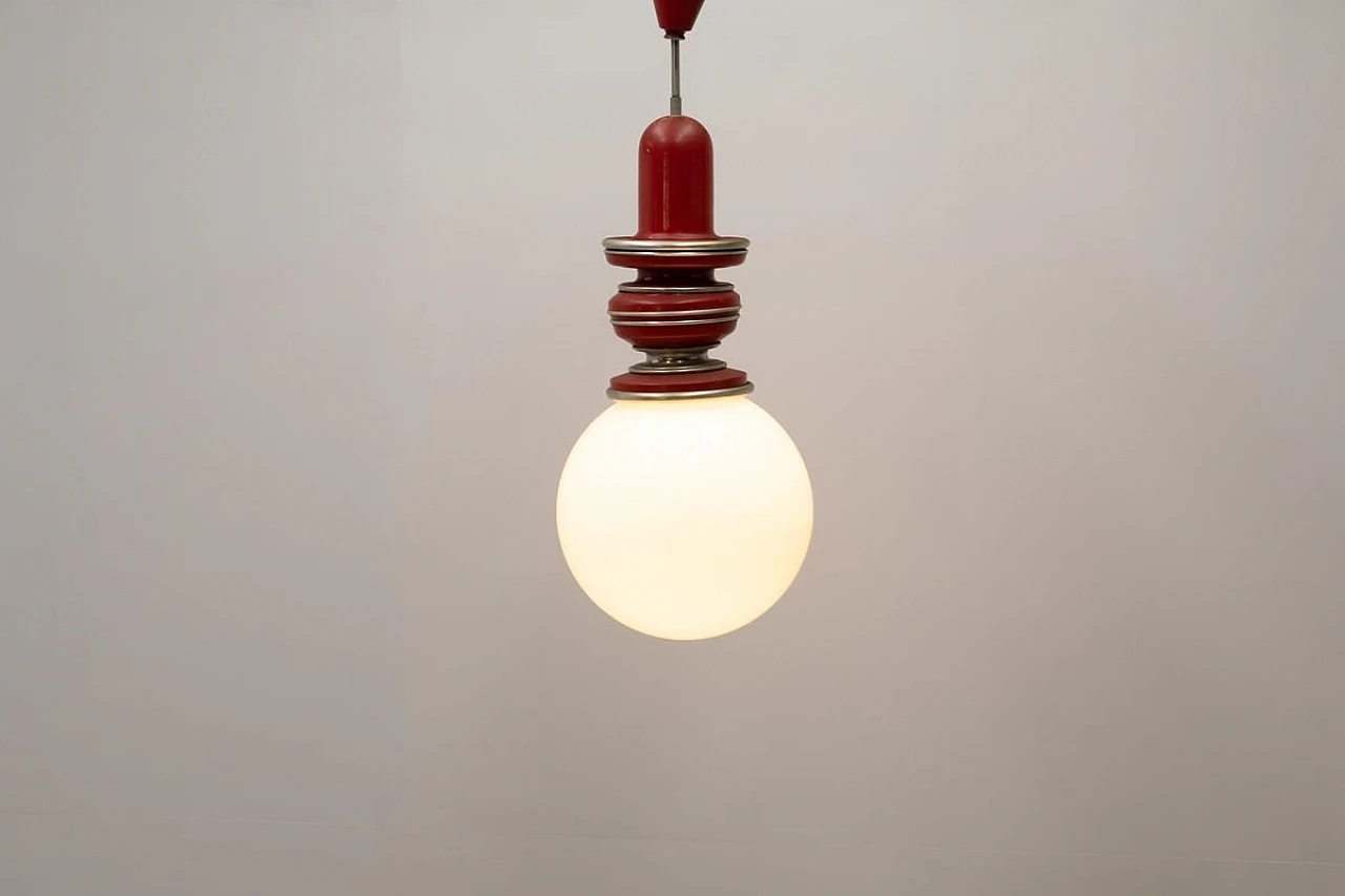 Mid-Century Italian Modern Ball Ceiling Lamp, 1950s 2