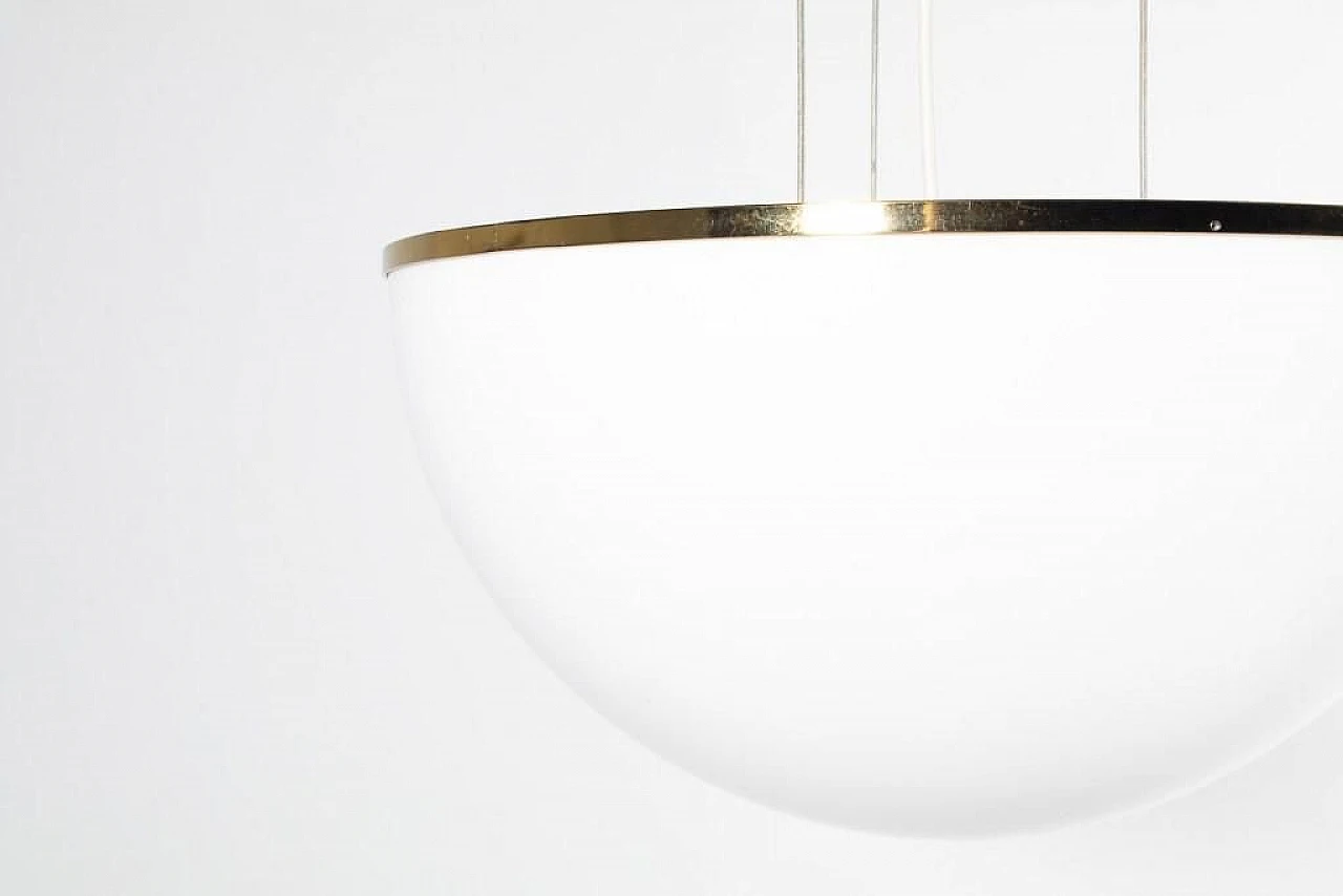 Swedish ceiling lamp in brass and plastic, 2000s 7