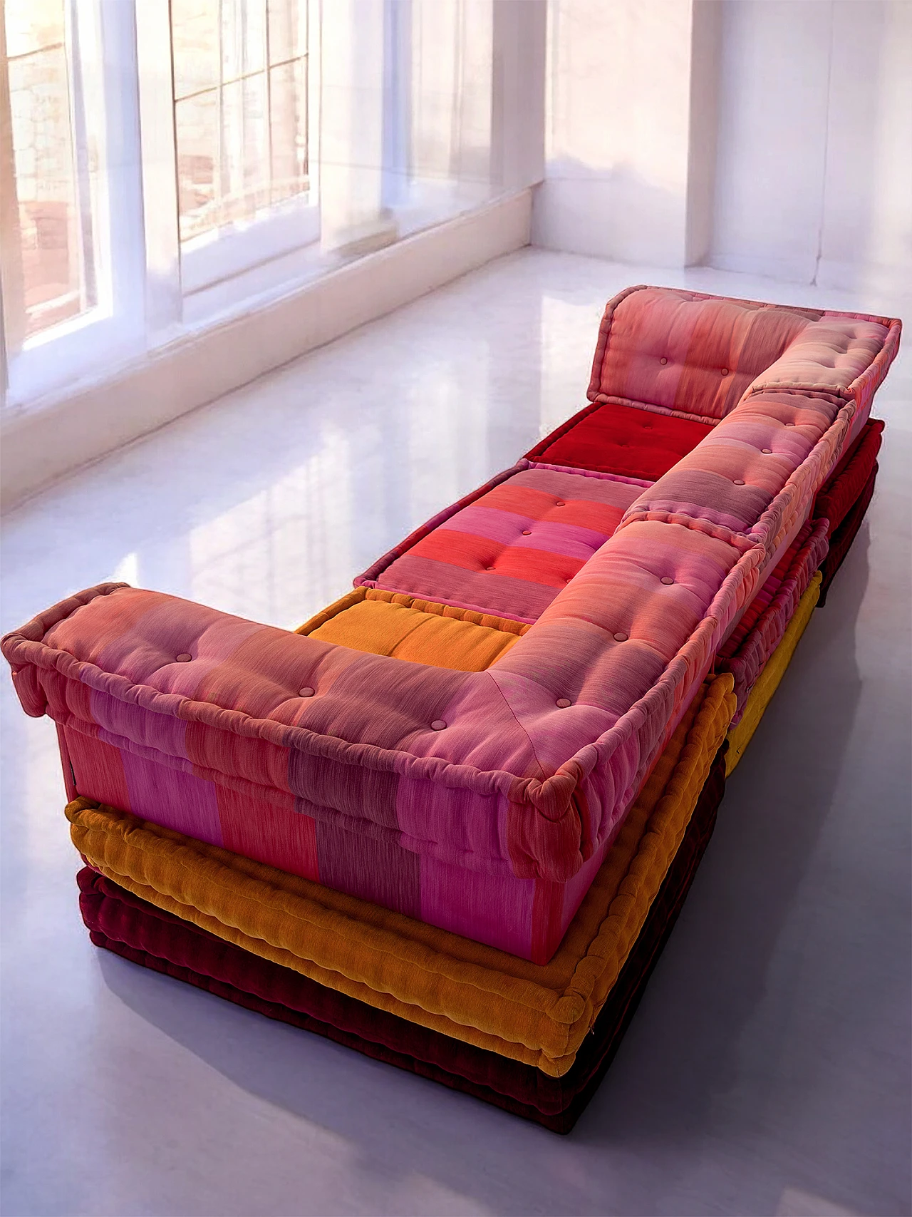 Mah Jong sofa by Kenzo Takada for Roche Bobois, 2000s 9