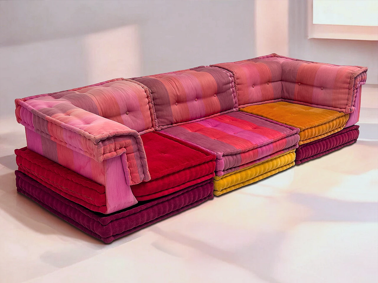 Divano Mah Jong di Kenzo Takada per Roche Bobois, anni 2000 15