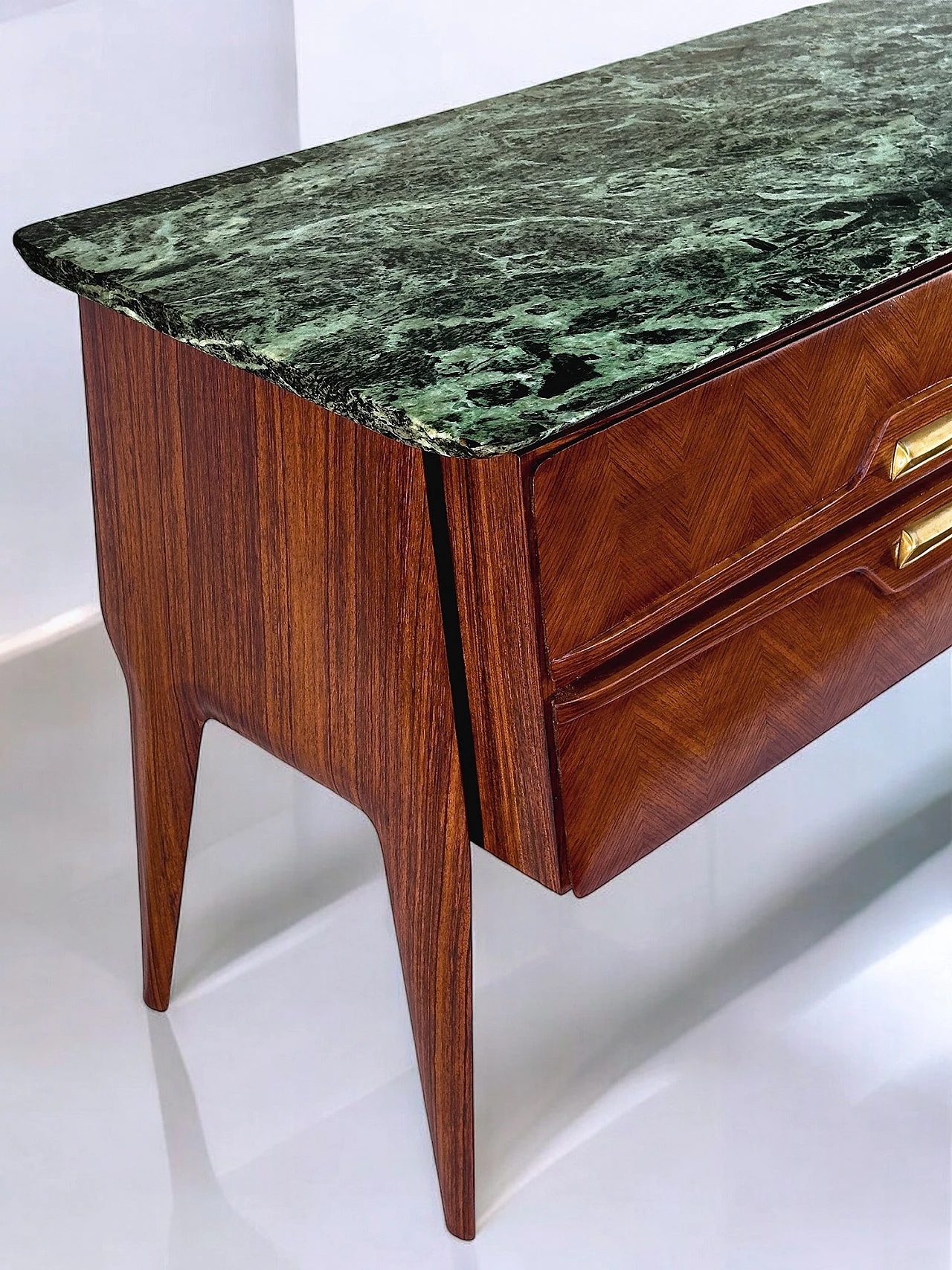 Rosewood & green marble sideboard by La Permanente Mobili, 1950s 6