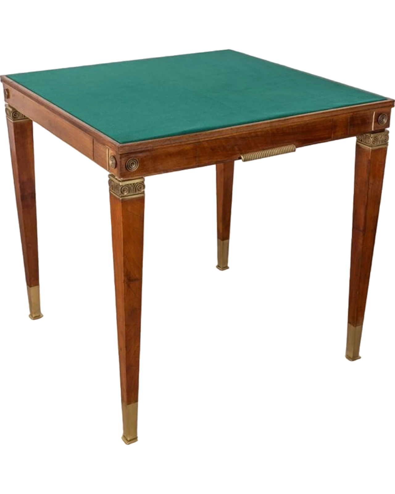 Wood and gilded brass gaming table, 1940s 13