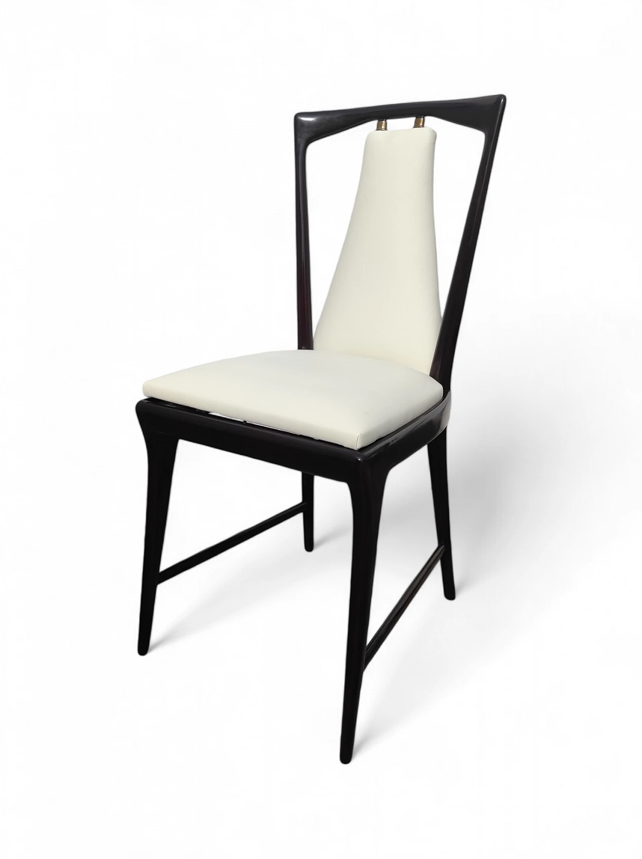 6 Dining chairs in the style of Osvaldo Borsani, 1940s 5