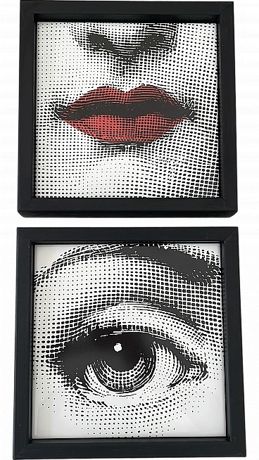 Framed tile by Piero Fornasetti, 2000s