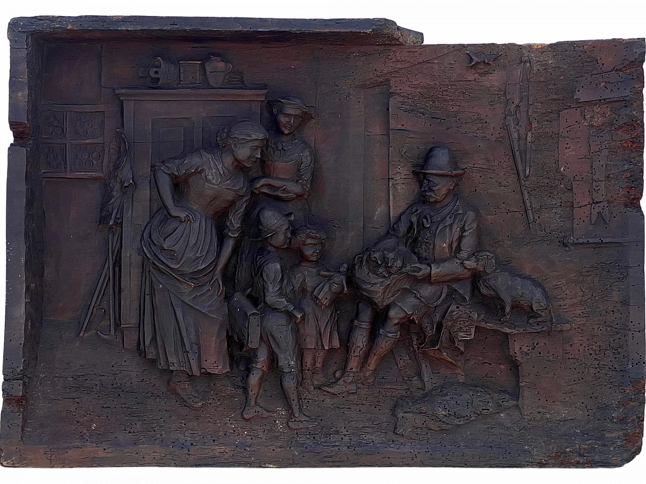 Wooden bas-relief sculpture, early 19th century 18