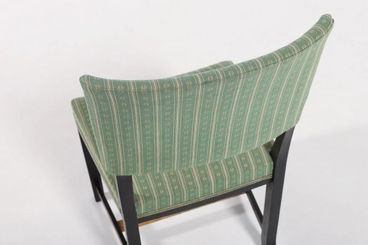 4 Chairs in wood and fabric by Otto Schulz, 1940s 6