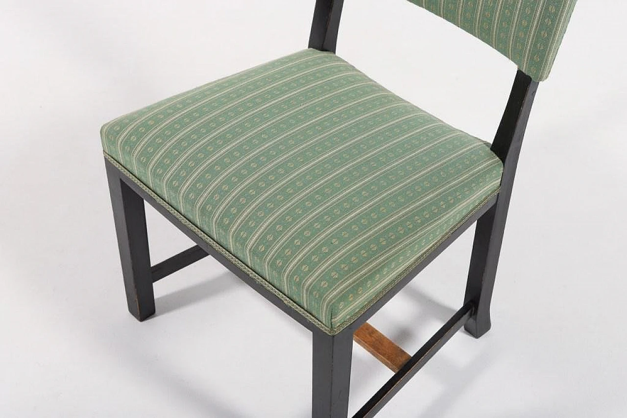 4 Chairs in wood and fabric by Otto Schulz, 1940s 10