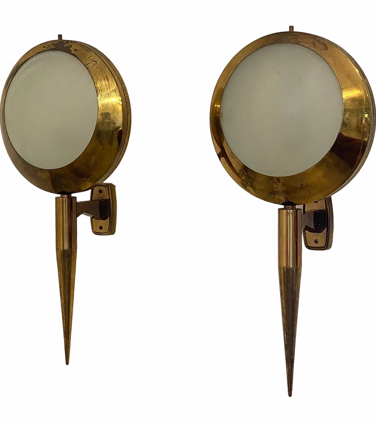 Pair of wall lamps 2128 by Stilnovo, 1950s 20