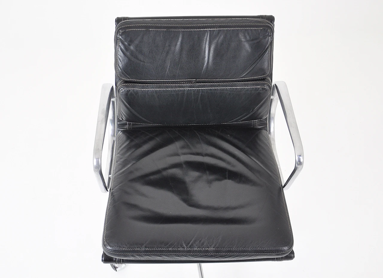 Soft Pad leather chair by Charles and Ray Eames for Icf, 1970s 8