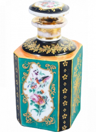 Decorated porcelain bottle by Jacob Petit, 1850