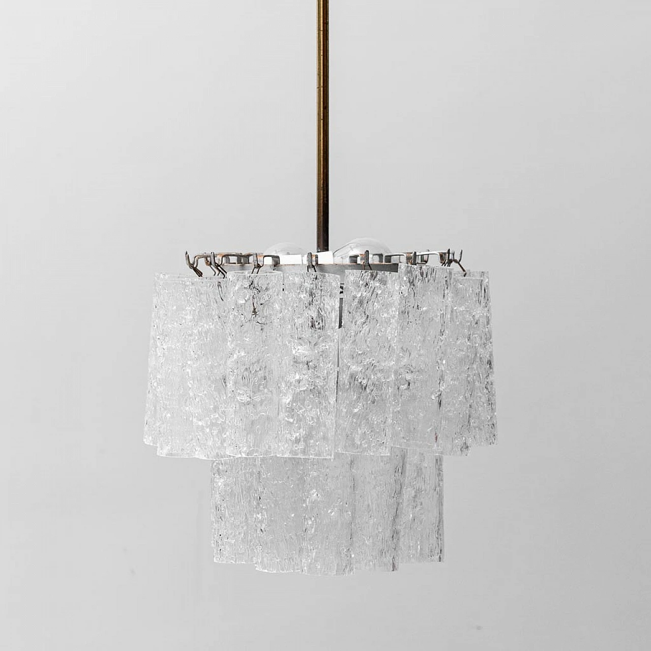 Three-light Murano glass chandelier, 1960s 1