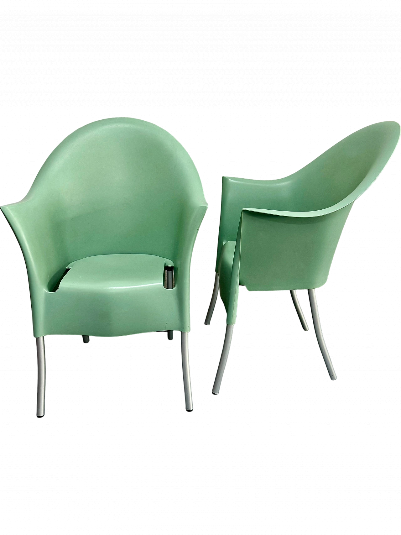 Pair of Lord Yo armchairs by P. Starck for Driade, 2000s 8